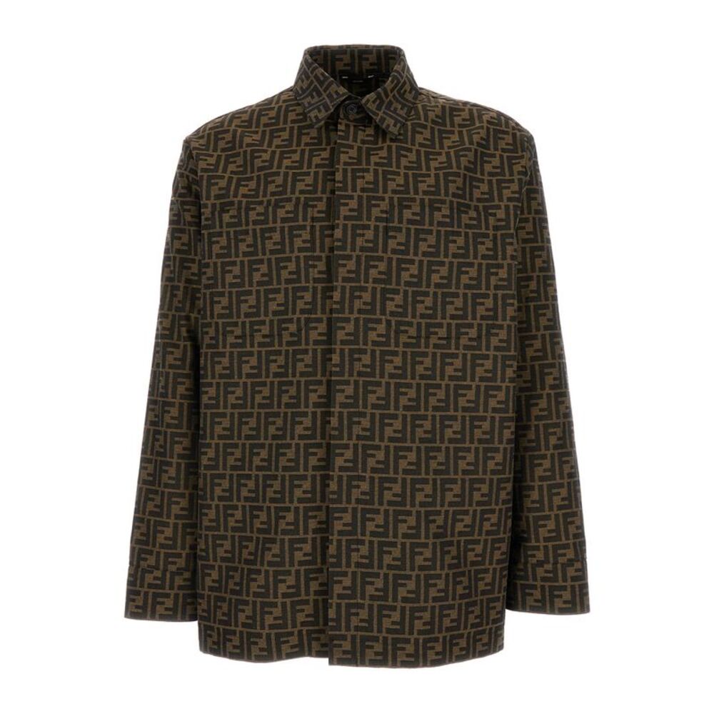 Fendi Men Overshirt Fendi Zucca Jacquard